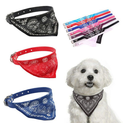 Chic Black Bandana Collar – Perfect for Small Dogs & Cats | Comfy & Lightweight